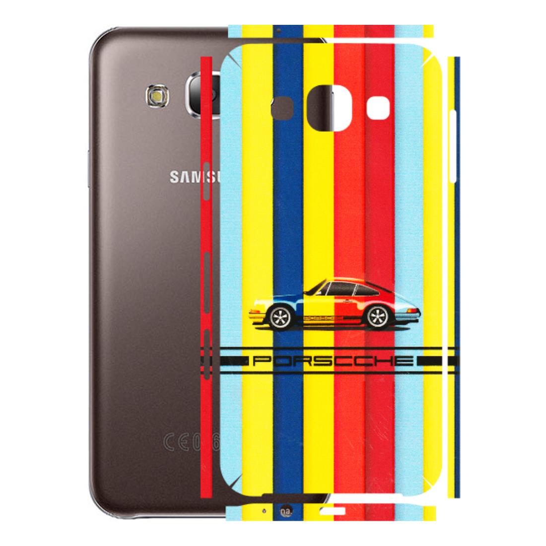 Samsung M/F/Note/Flip and C Phone Skins (All Models) - Multicolour Porche - 3D Embossed Finish (L-39) Samsung Galaxy E5