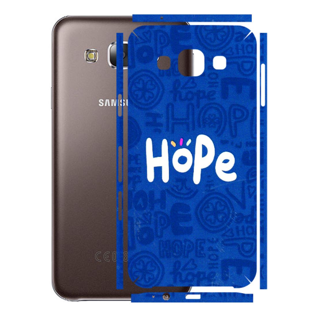 Samsung M/F/Note/Flip and C Phone Skins (All Models) - Hope Doodles Blue - 3D Embossed Finish (L-43) Samsung Galaxy E5