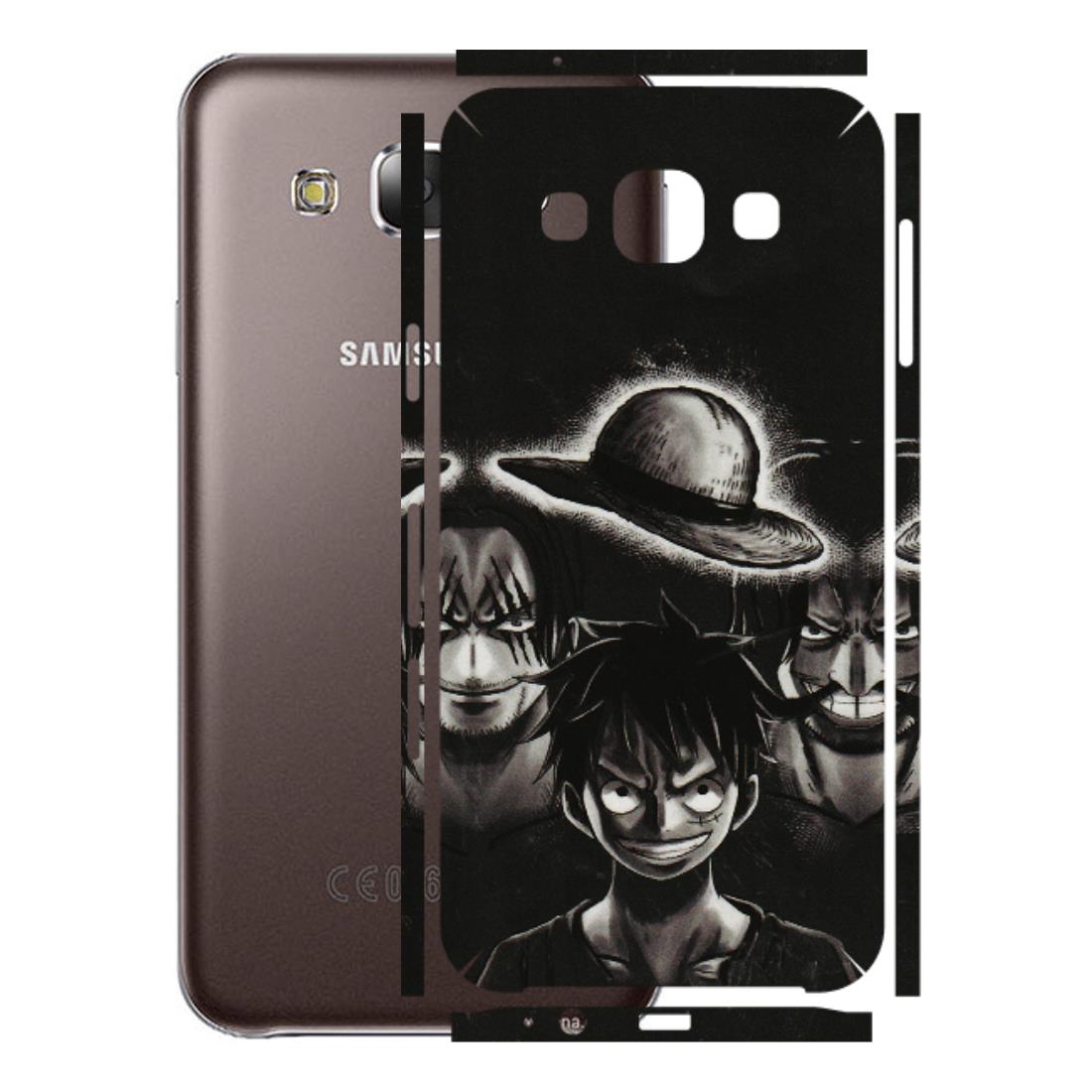 Samsung M/F/Note/Flip and C Phone Skins (All Models) - Black Luffy Hat - 3D Embossed Finish (L-57) Samsung Galaxy E5