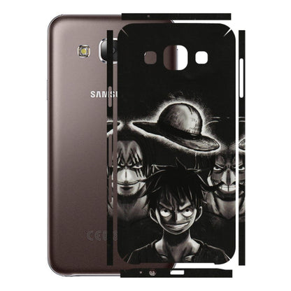 Samsung M/F/Note/Flip and C Phone Skins (All Models) - Black Luffy Hat - 3D Embossed Finish (L-57) Samsung Galaxy E5