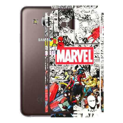 Samsung M/F/Note/Flip and C Phone Skins (All Models) - Marvel Colorful Comic - 3D Embossed Finish (L-64) Samsung Galaxy E5