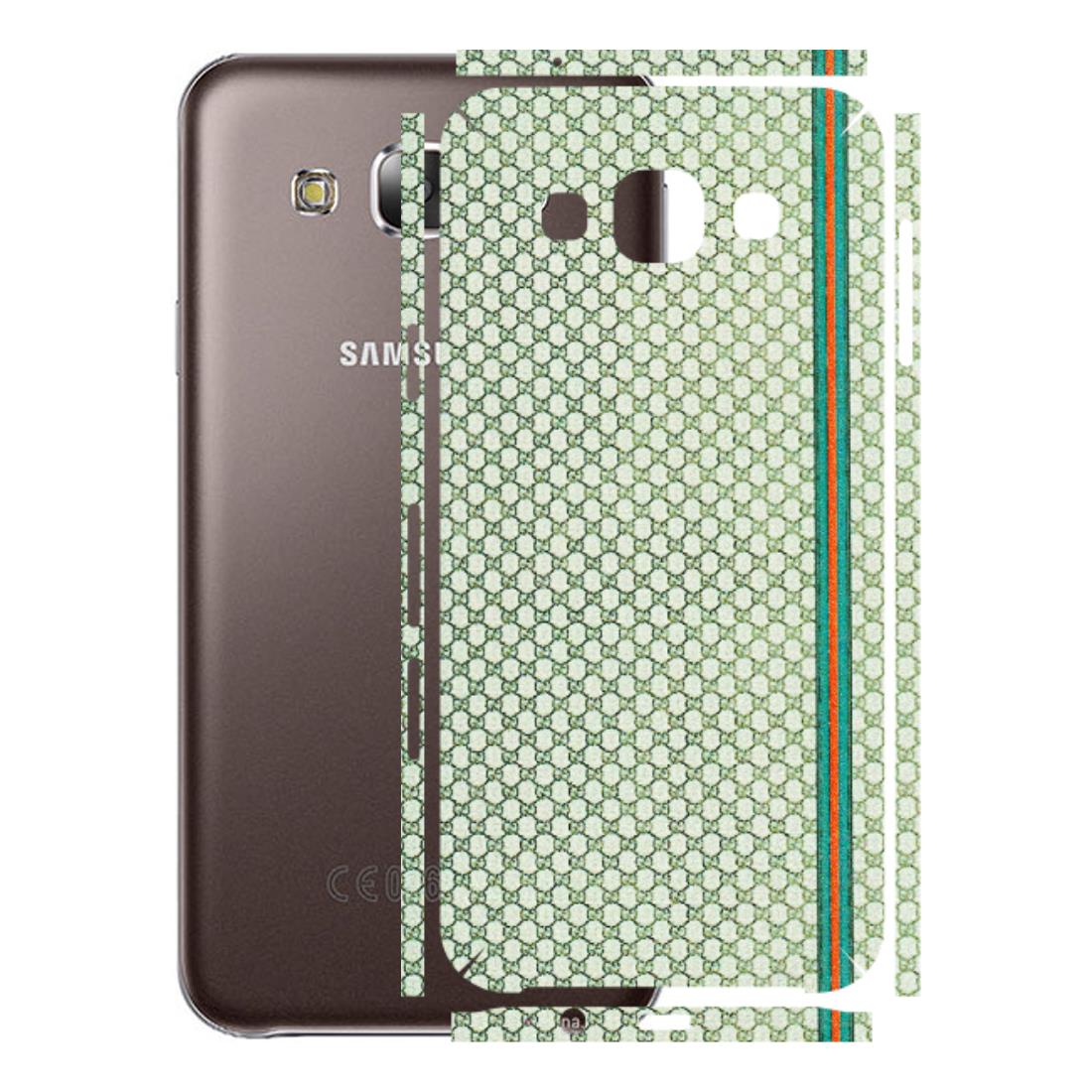 Samsung M/F/Note/Flip and C Phone Skins (All Models) - Gucci Fabric Pattern - 3D Embossed Finish (L-73) Samsung Galaxy E5