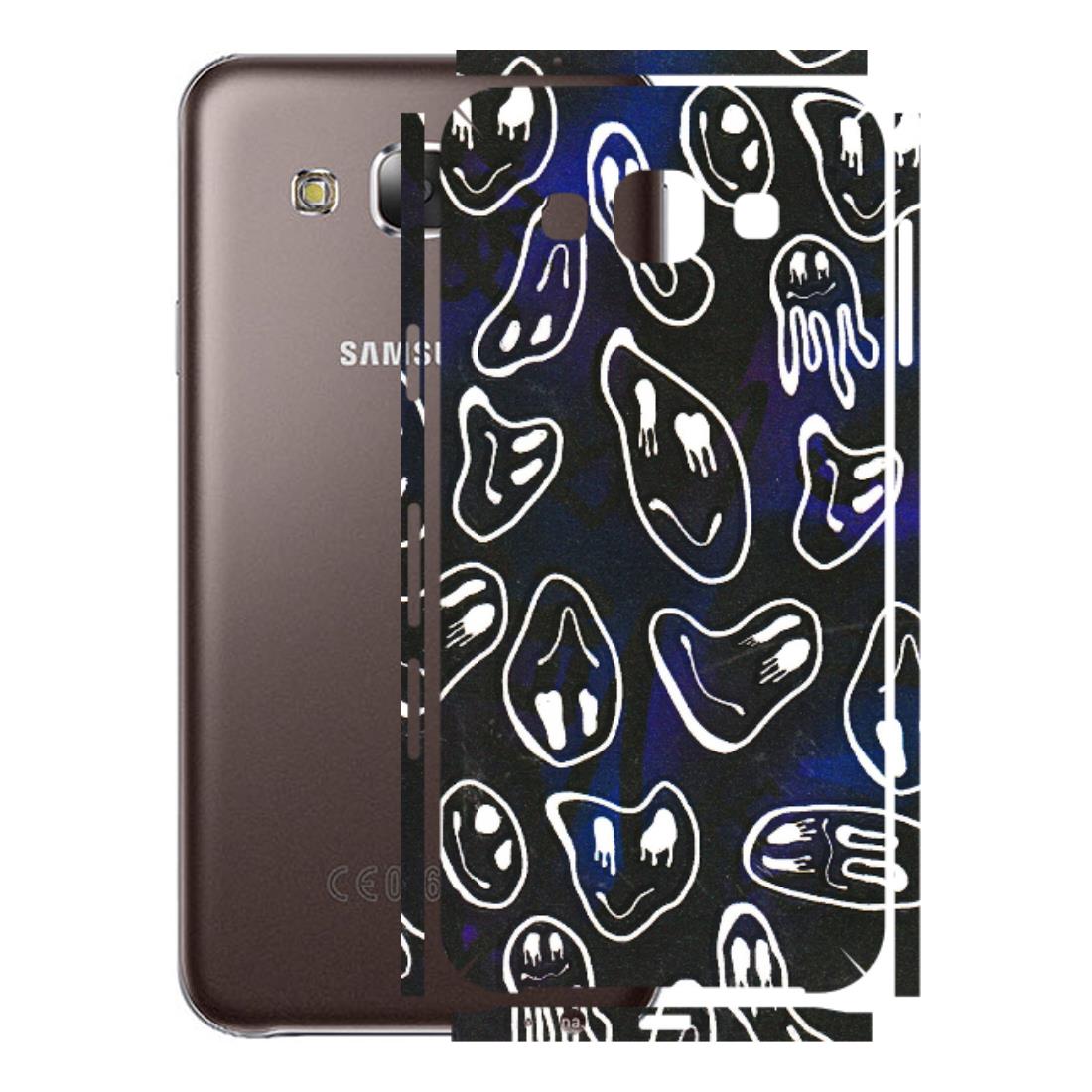 Samsung M/F/Note/Flip and C Phone Skins (All Models) - Distorted Smileys - 3D Embossed Finish (L-92) Samsung Galaxy E5