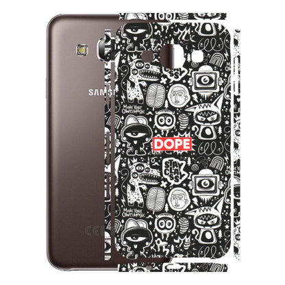 Samsung M/F/Note/Flip and C Phone Skins (All Models) - Dope Stay Classy Black Doodles - Matte Finish (M-126) Samsung Galaxy E5