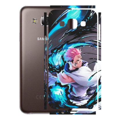 Samsung M/F/Note/Flip and C Phone Skins (All Models) - New Jujutsu Kaisen Grey Blue Anime - Matte Finish (M-127) Samsung Galaxy E5
