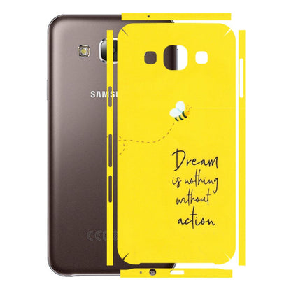Samsung M/F/Note/Flip and C Phone Skins (All Models) - Dream Is Nothing Without Action - Matte Finish (M-138) Samsung Galaxy E5