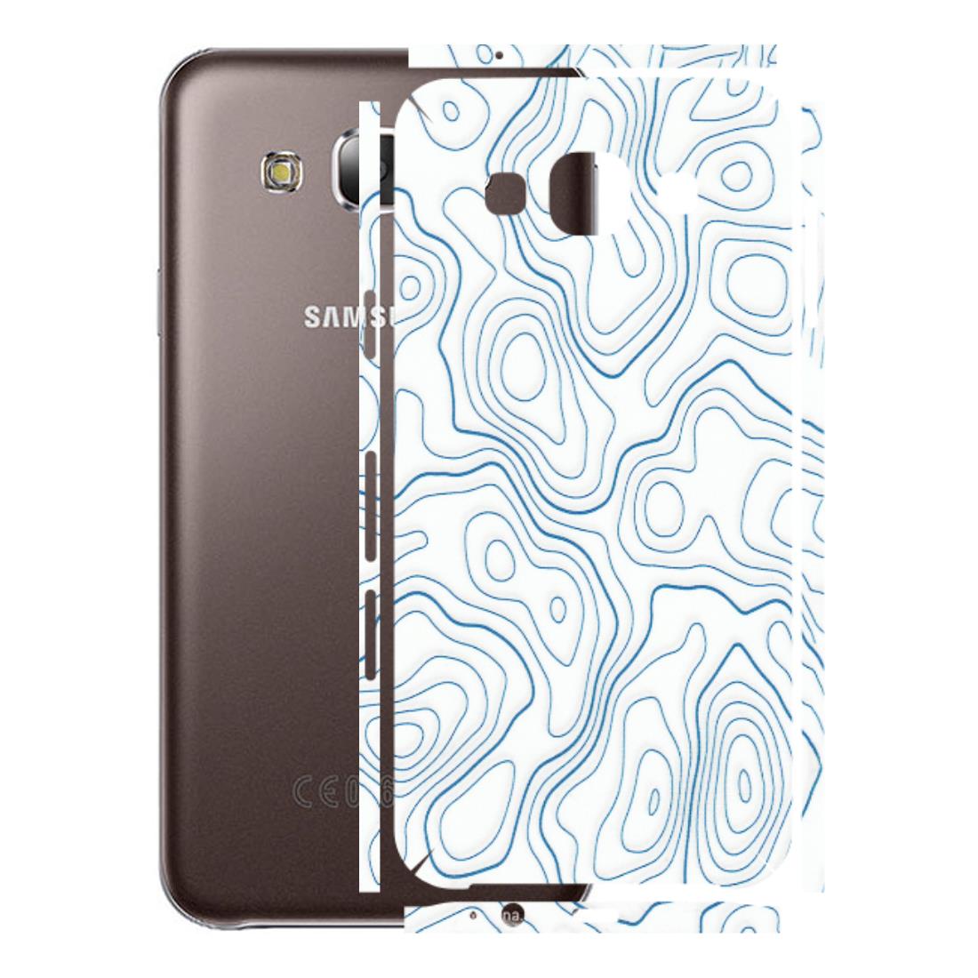Samsung M/F/Note/Flip and C Phone Skins (All Models) - Blue And White Swirls - Matte Finish (M-139) Samsung Galaxy E5