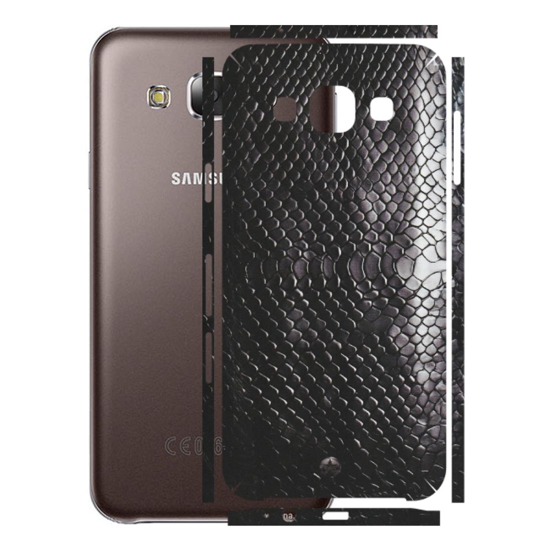 Samsung M/F/Note/Flip and C Phone Skins (All Models) - Black Snack Leather - Matte Finish (M-147) Samsung Galaxy E5