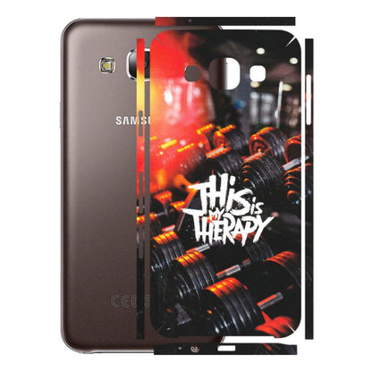 Samsung M/F/Note/Flip and C Phone Skins (All Models) - GYM Lover Therapy - Matte Finish (M-160) Samsung Galaxy E5