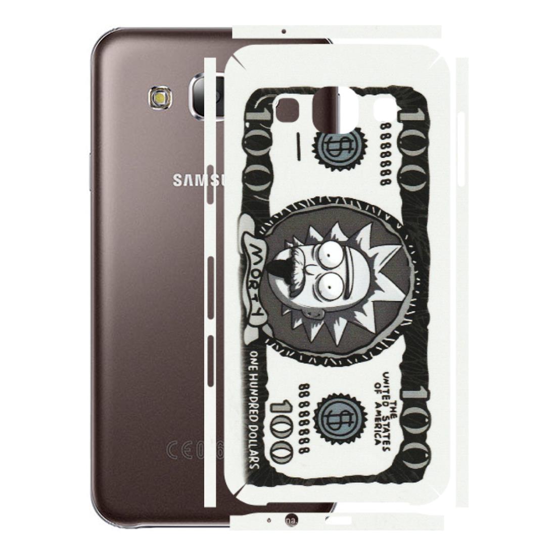 Samsung M/F/Note/Flip and C Phone Skins (All Models) - Rick And Morty Hundred Dollar Anime - Matte Finish (M-161) Samsung Galaxy E5