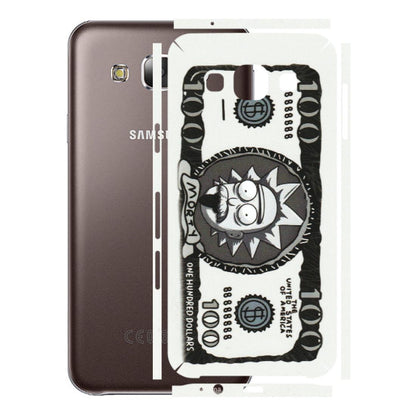 Samsung M/F/Note/Flip and C Phone Skins (All Models) - Rick And Morty Hundred Dollar Anime - Matte Finish (M-161) Samsung Galaxy E5