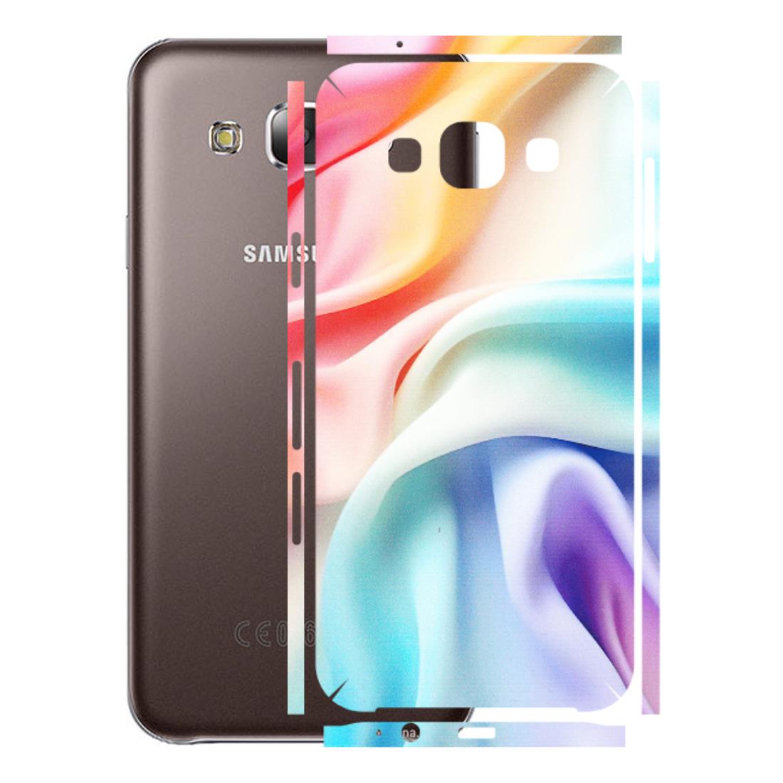 Samsung M/F/Note/Flip and C Phone Skins (All Models) - Colourful Silk Cloth - Matte Finish (M-165) Samsung Galaxy E5