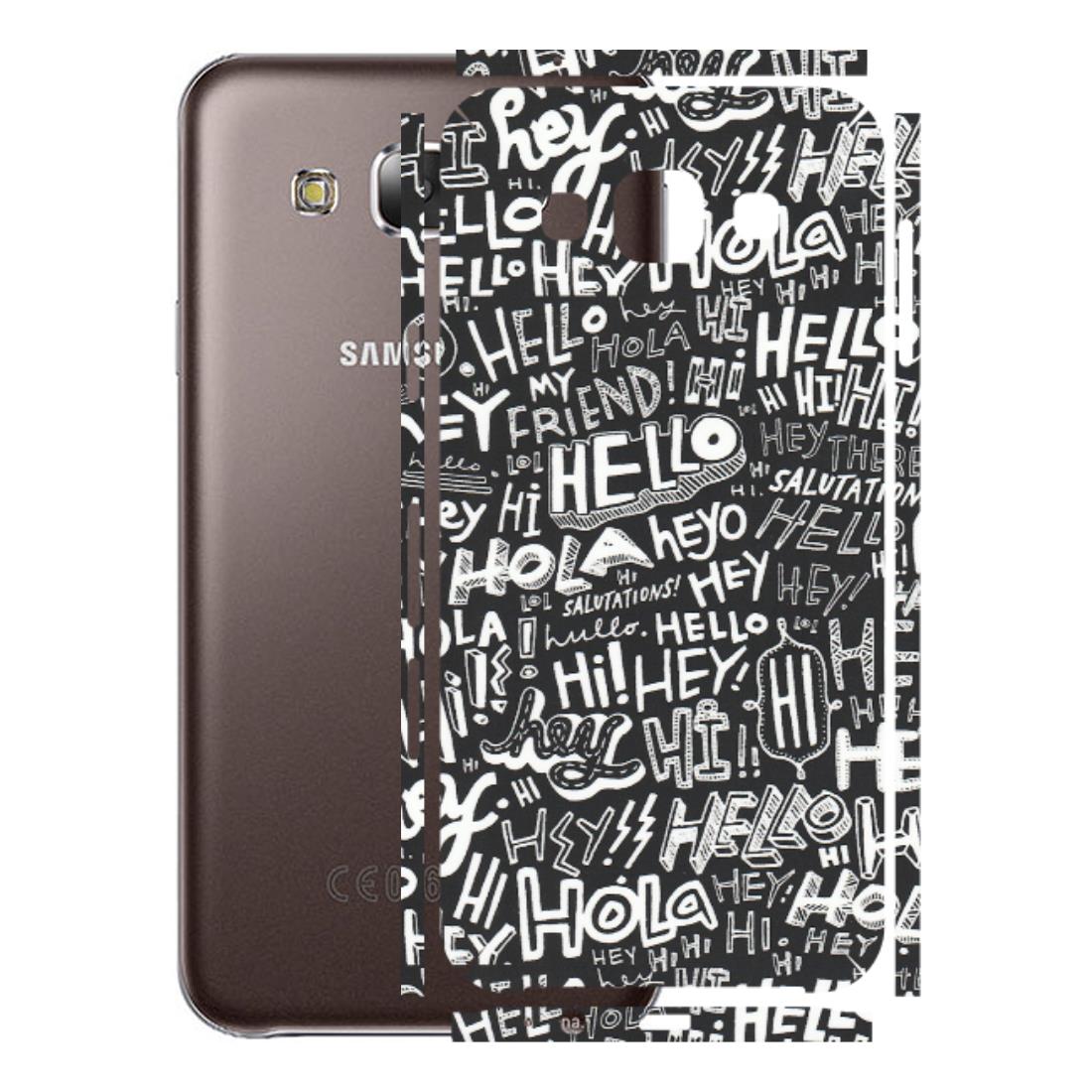 Samsung M/F/Note/Flip and C Phone Skins (All Models) - Hi Hello Doodles - Matte Finish (M-25) Samsung Galaxy E5