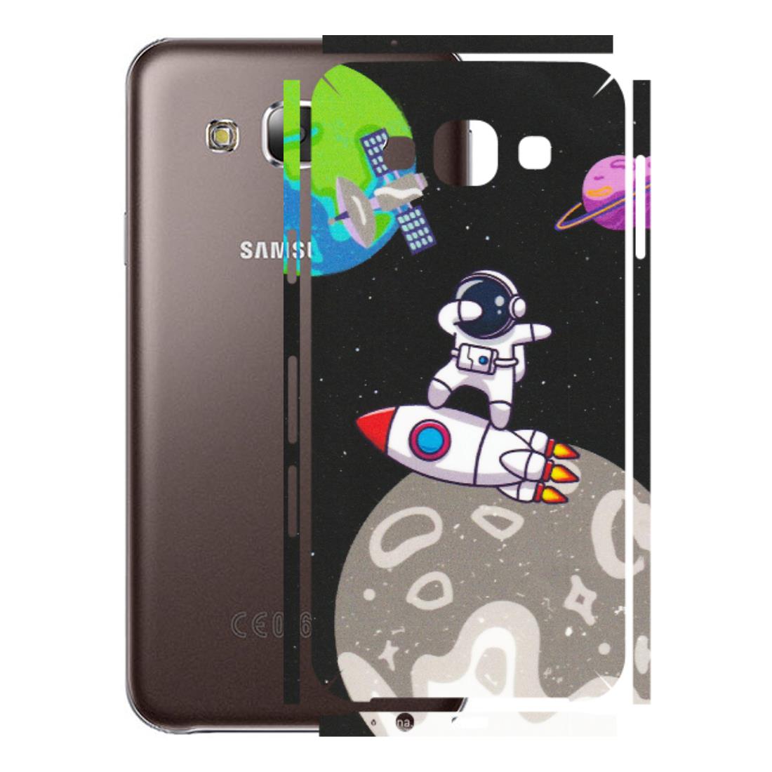 Samsung M/F/Note/Flip and C Phone Skins (All Models) - Astronaut Vibing Toon Running - Matte Finish (M-39) Samsung Galaxy E5