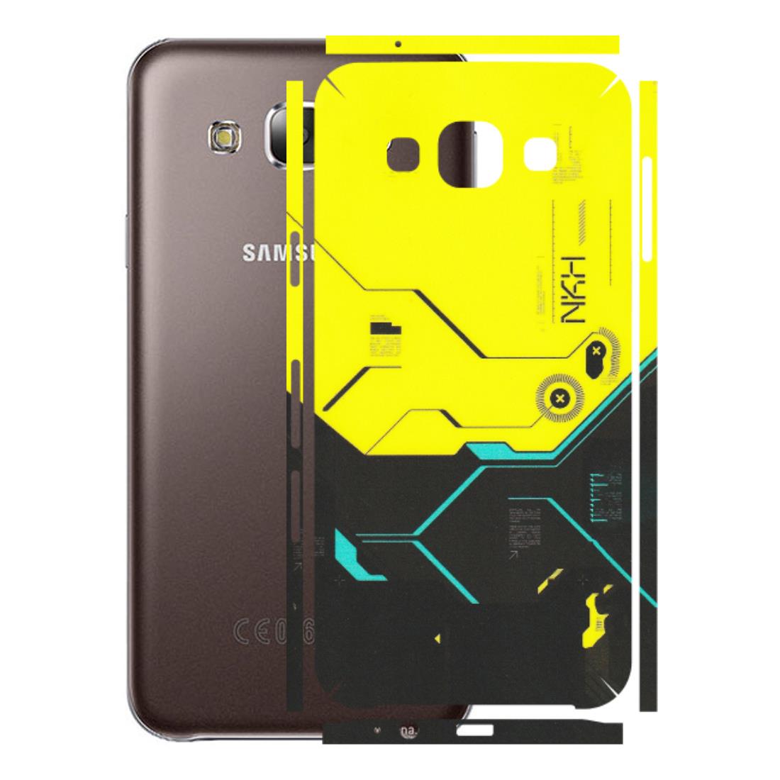 Samsung M/F/Note/Flip and C Phone Skins (All Models) - Black Yellow Technica - Matte Finish (M-53) Samsung Galaxy E5