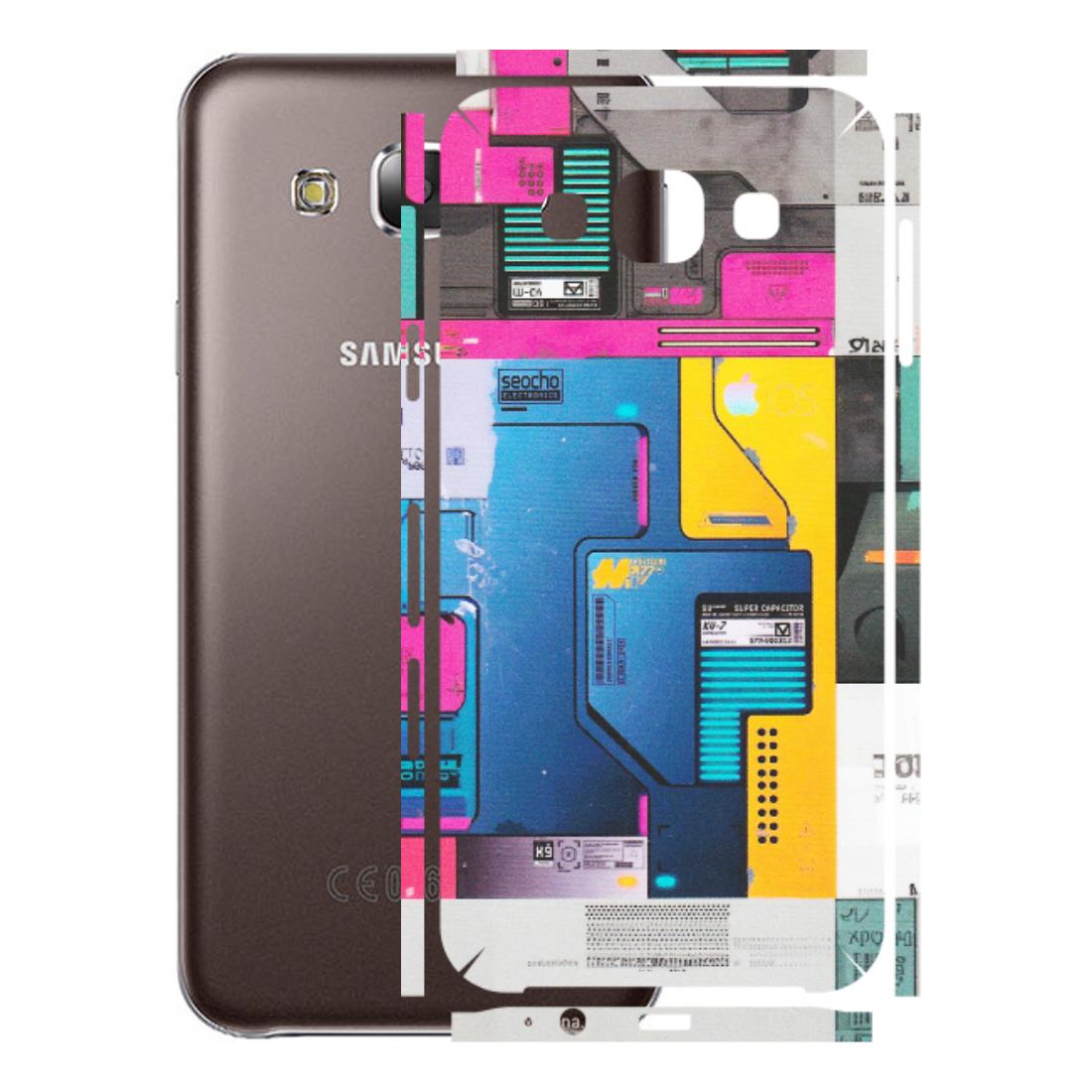 Samsung M/F/Note/Flip and C Phone Skins (All Models) - Colourfull Motherboard Internals - Matte Finish (M-55) Samsung Galaxy E5