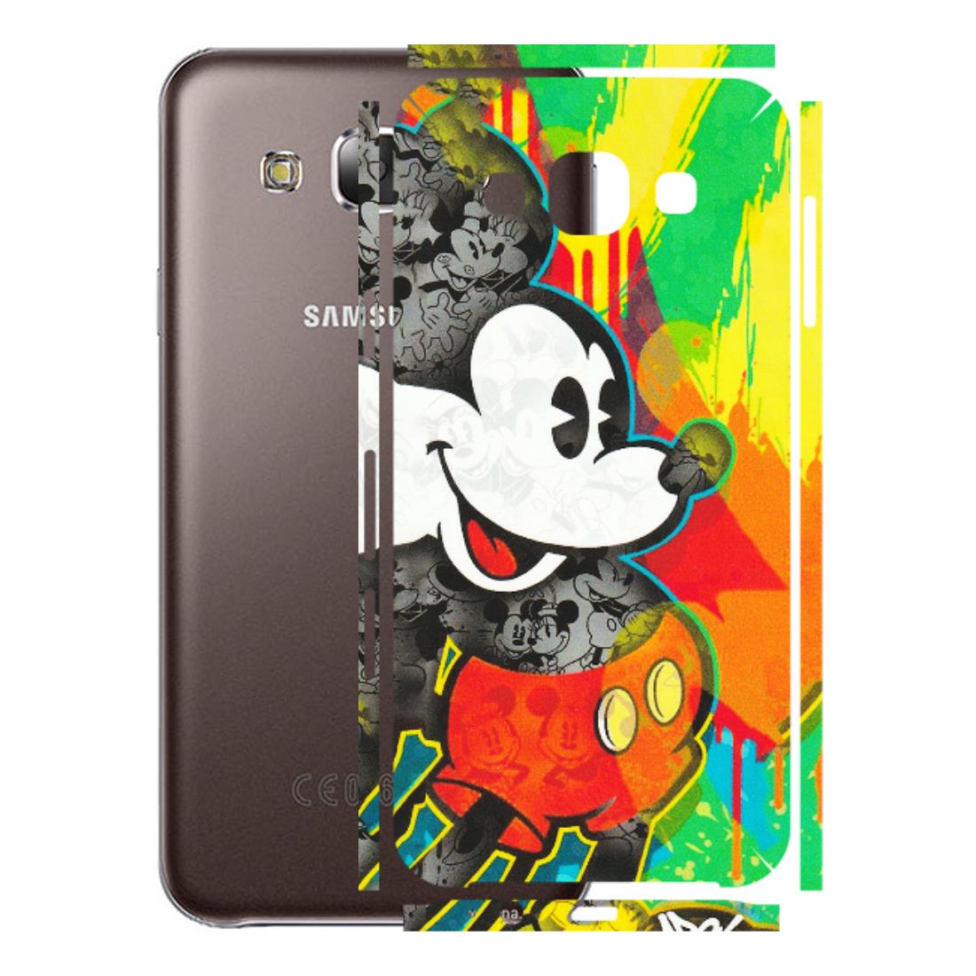 Samsung M/F/Note/Flip and C Phone Skins (All Models) - Multiple Mickey With Colourful Texture - Matte Finish (M-84) Samsung Galaxy E5
