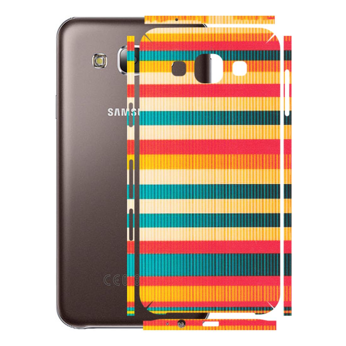 Samsung M/F/Note/Flip and C Phone Skins (All Models) - Colourful Stripes Soothing Effect - Matte Finish (M-86) Samsung Galaxy E5