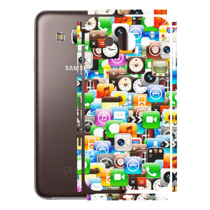 Samsung M/F/Note/Flip and C Phone Skins (All Models) - All Apple Icons - Matte Finish (M-93) Samsung Galaxy E5