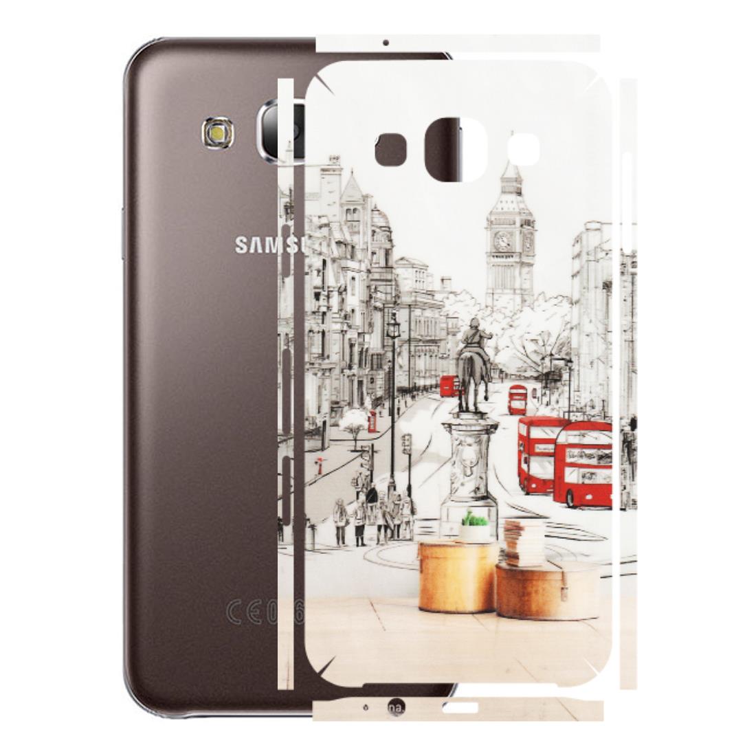 Samsung M/F/Note/Flip and C Phone Skins (All Models) - London Street - Transparent Finish (T-02) Samsung Galaxy E5