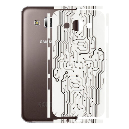 Samsung M/F/Note/Flip and C Phone Skins (All Models) - Tech Circuits - Transparent Finish (T-03) Samsung Galaxy E5