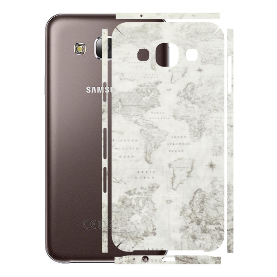 Samsung M/F/Note/Flip and C Phone Skins (All Models) - World Travel Map - Transparent Finish (T-04) Samsung Galaxy E5