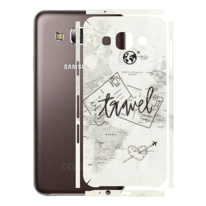 Samsung M/F/Note/Flip and C Phone Skins (All Models) - Travel Ticket - Transparent Finish (T-06) Samsung Galaxy E5