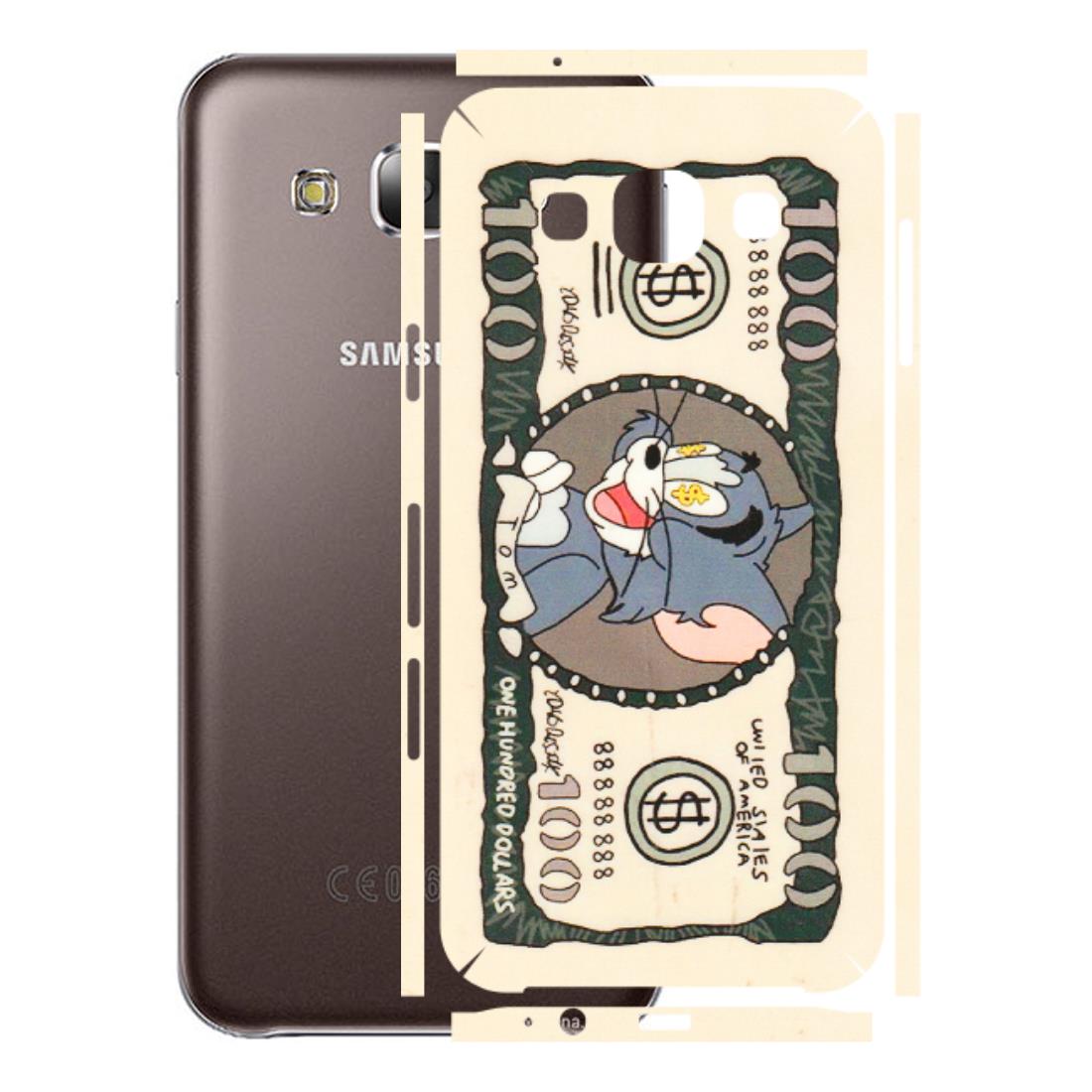 Samsung M/F/Note/Flip and C Phone Skins (All Models) - One Hundred Dollar Tom - Transparent Finish (T-16) Samsung Galaxy E5