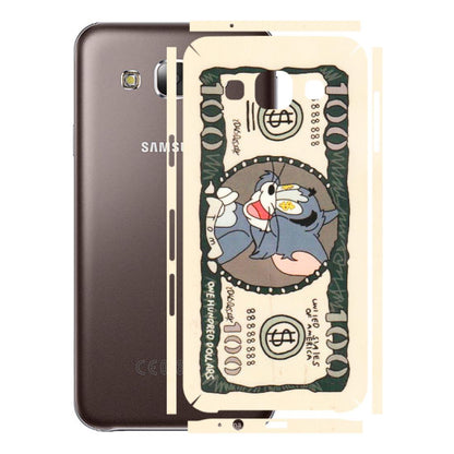 Samsung M/F/Note/Flip and C Phone Skins (All Models) - One Hundred Dollar Tom - Transparent Finish (T-16) Samsung Galaxy E5