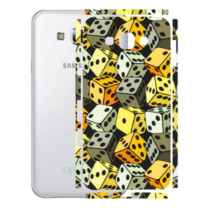 Samsung M/F/Note/Flip and C Phone Skins (All Models) - Dices Of Life - 3D Embossed Finish (L-04) Samsung Galaxy E7