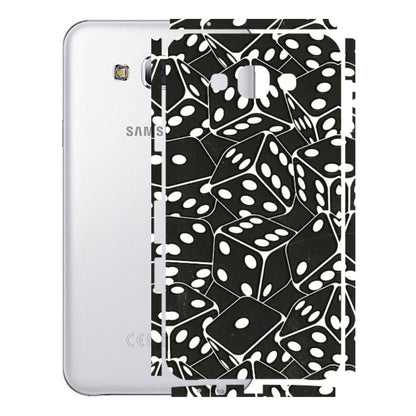 Samsung M/F/Note/Flip and C Phone Skins (All Models) - Big Black Dices - 3D Embossed Finish (L-106) Samsung Galaxy E7