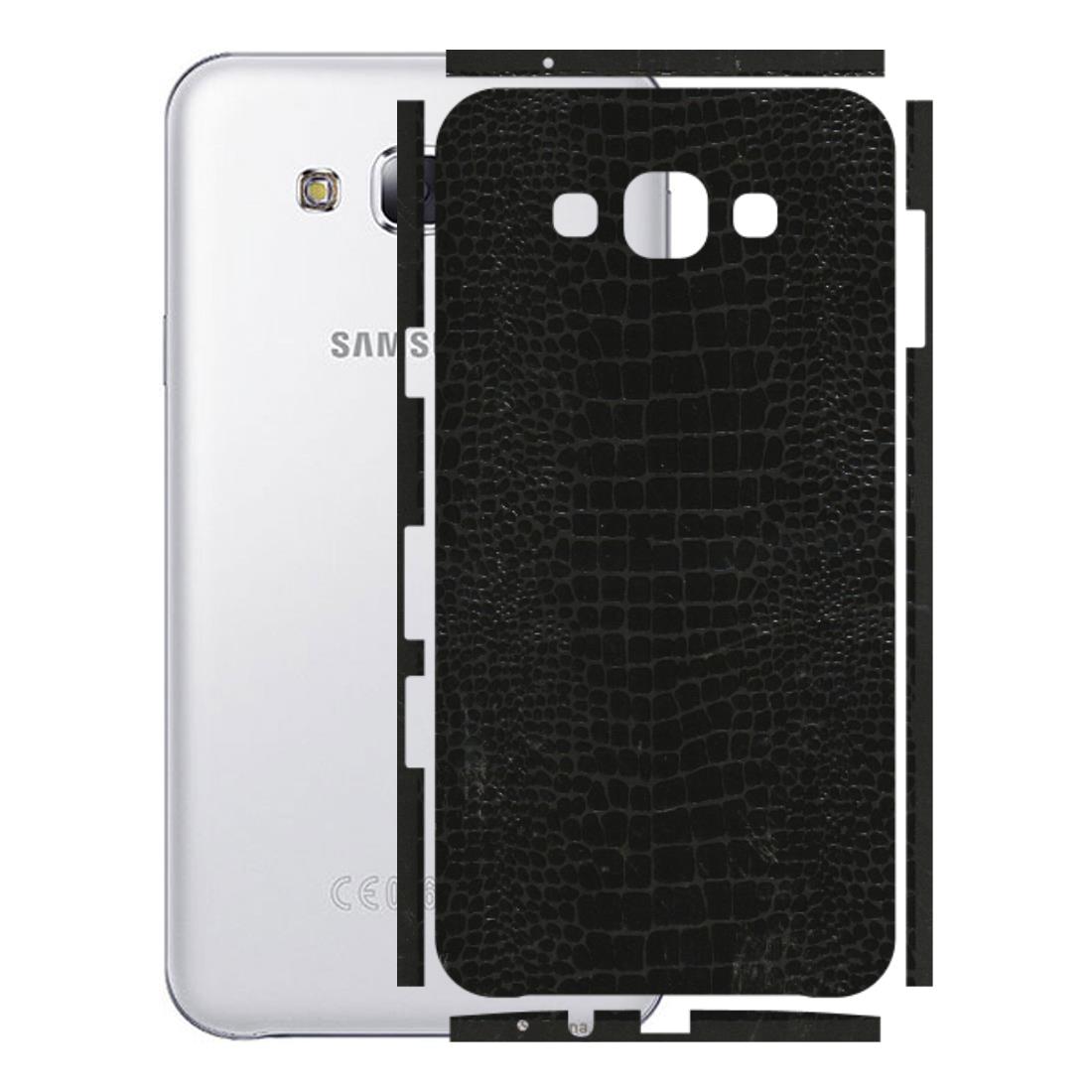 Samsung M/F/Note/Flip and C Phone Skins (All Models) - Snake Leather Black - 3D Embossed Finish (L-107) Samsung Galaxy E7