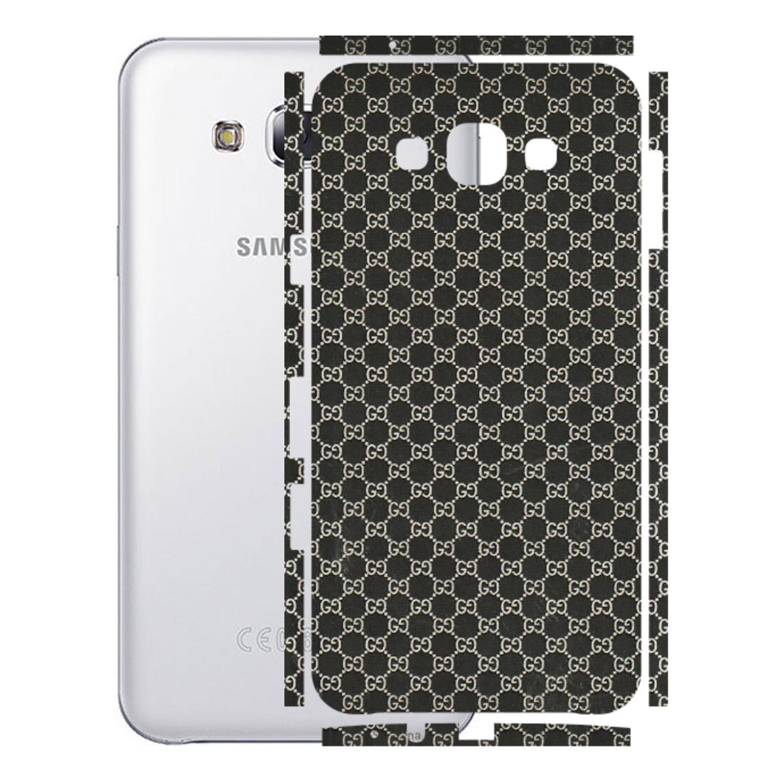 Samsung M/F/Note/Flip and C Phone Skins (All Models) - Black G Print - 3D Embossed Finish (L-109) Samsung Galaxy E7