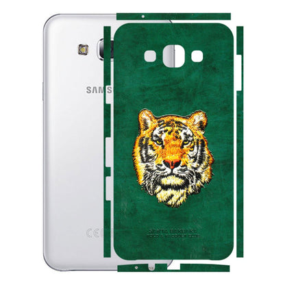 Samsung M/F/Note/Flip and C Phone Skins (All Models) - Leather Feel Tiger - 3D Embossed Finish (L-111) Samsung Galaxy E7