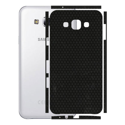 Samsung M/F/Note/Flip and C Phone Skins (All Models) - Black honeycomb - 3D Embossed Finish (L-114) Samsung Galaxy E7