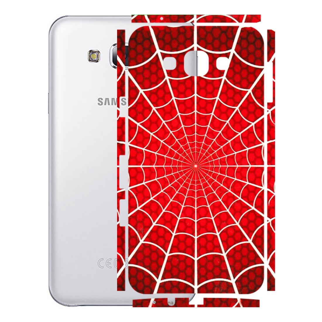 Samsung M/F/Note/Flip and C Phone Skins (All Models) - Classic Spidey Web - 3D Embossed Finish (L-115) Samsung Galaxy E7