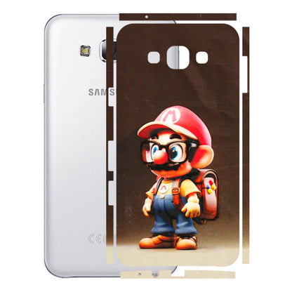 Samsung M/F/Note/Flip and C Phone Skins (All Models) - Little Mario - 3D Embossed Finish (L-119) Samsung Galaxy E7