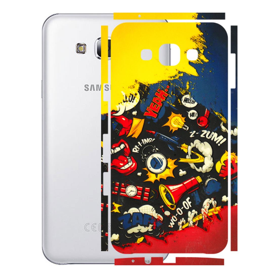 Samsung M/F/Note/Flip and C Phone Skins (All Models) - Pacific Doodle Art - 3D Embossed Finish (L-120) Samsung Galaxy E7