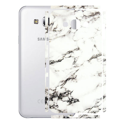 Samsung M/F/Note/Flip and C Phone Skins (All Models) - Black and White Marble Texture - 3D Embossed Finish (L-124) Samsung Galaxy E7