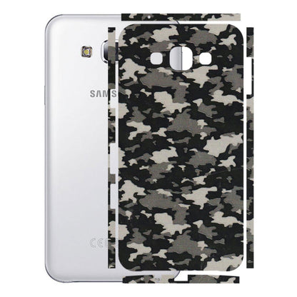 Samsung M/F/Note/Flip and C Phone Skins (All Models) - Black/Grey Camoflaunge - 3D Embossed Finish (L-142) Samsung Galaxy E7