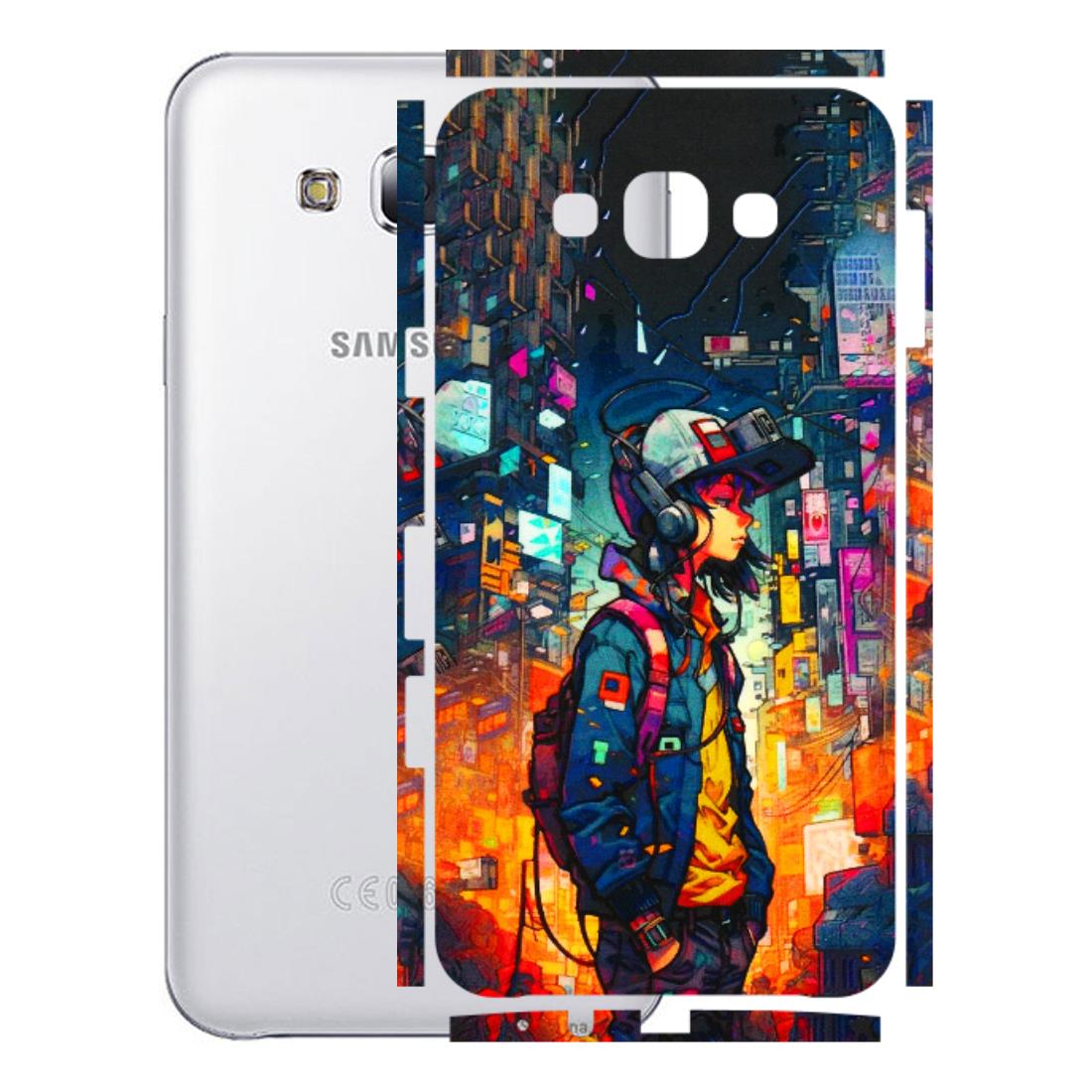 Samsung M/F/Note/Flip and C Phone Skins (All Models) - Street Anime Guy - 3D Embossed Finish (L-158) Samsung Galaxy E7