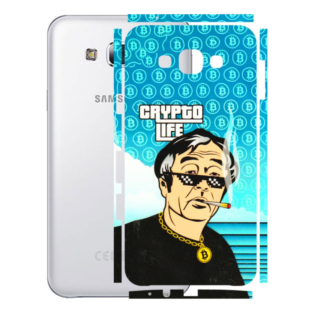 Samsung M/F/Note/Flip and C Phone Skins (All Models) - Crypto Thug Life - 3D Embossed Finish (L-179) Samsung Galaxy E7