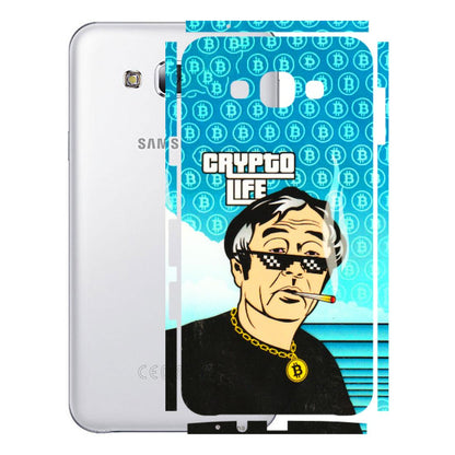 Samsung M/F/Note/Flip and C Phone Skins (All Models) - Crypto Thug Life - 3D Embossed Finish (L-179) Samsung Galaxy E7