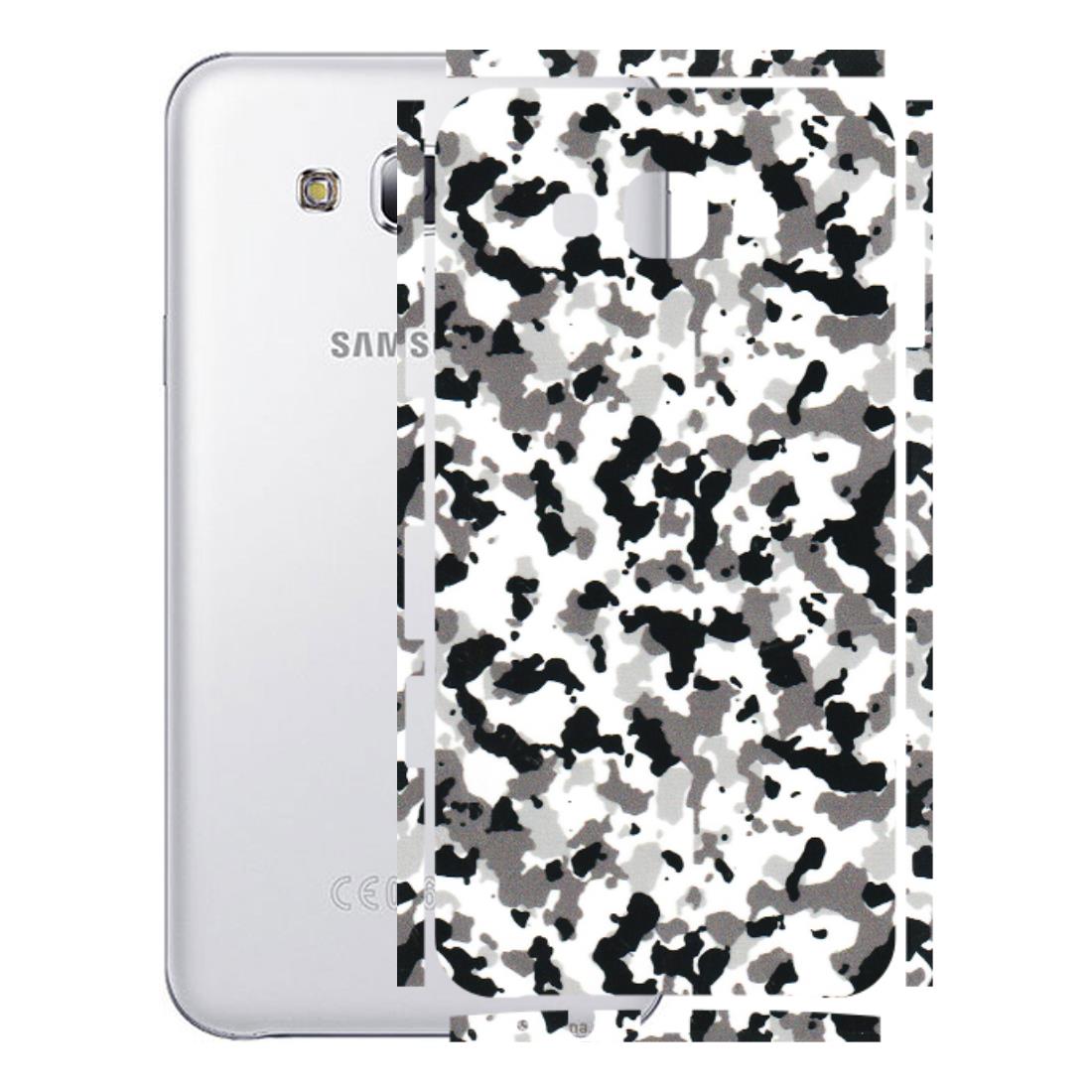 Samsung M/F/Note/Flip and C Phone Skins (All Models) - White Black Camouflage - 3D Embossed Finish (L-18) Samsung Galaxy E7
