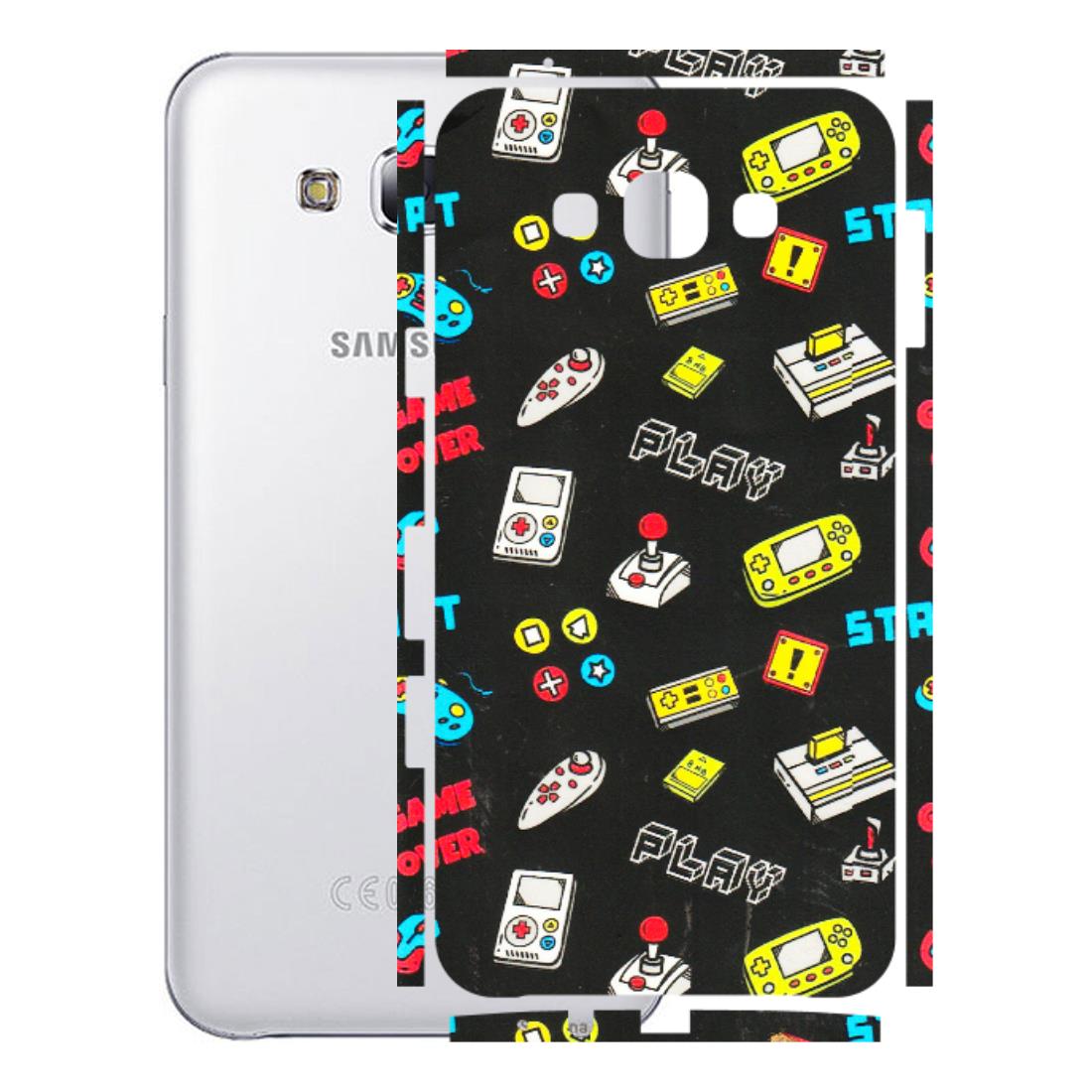 Samsung M/F/Note/Flip and C Phone Skins (All Models) - Gaming Doodles - 3D Embossed Finish (L-224) Samsung Galaxy E7