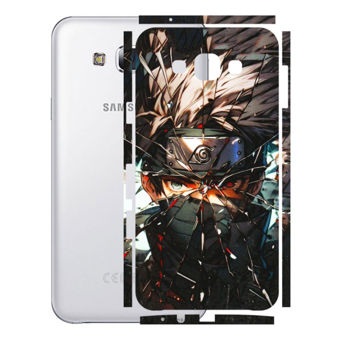 Samsung M/F/Note/Flip and C Phone Skins (All Models) - Kakashi Shattered Glass Effect - 3D Embossed Finish (L-237) Samsung Galaxy E7