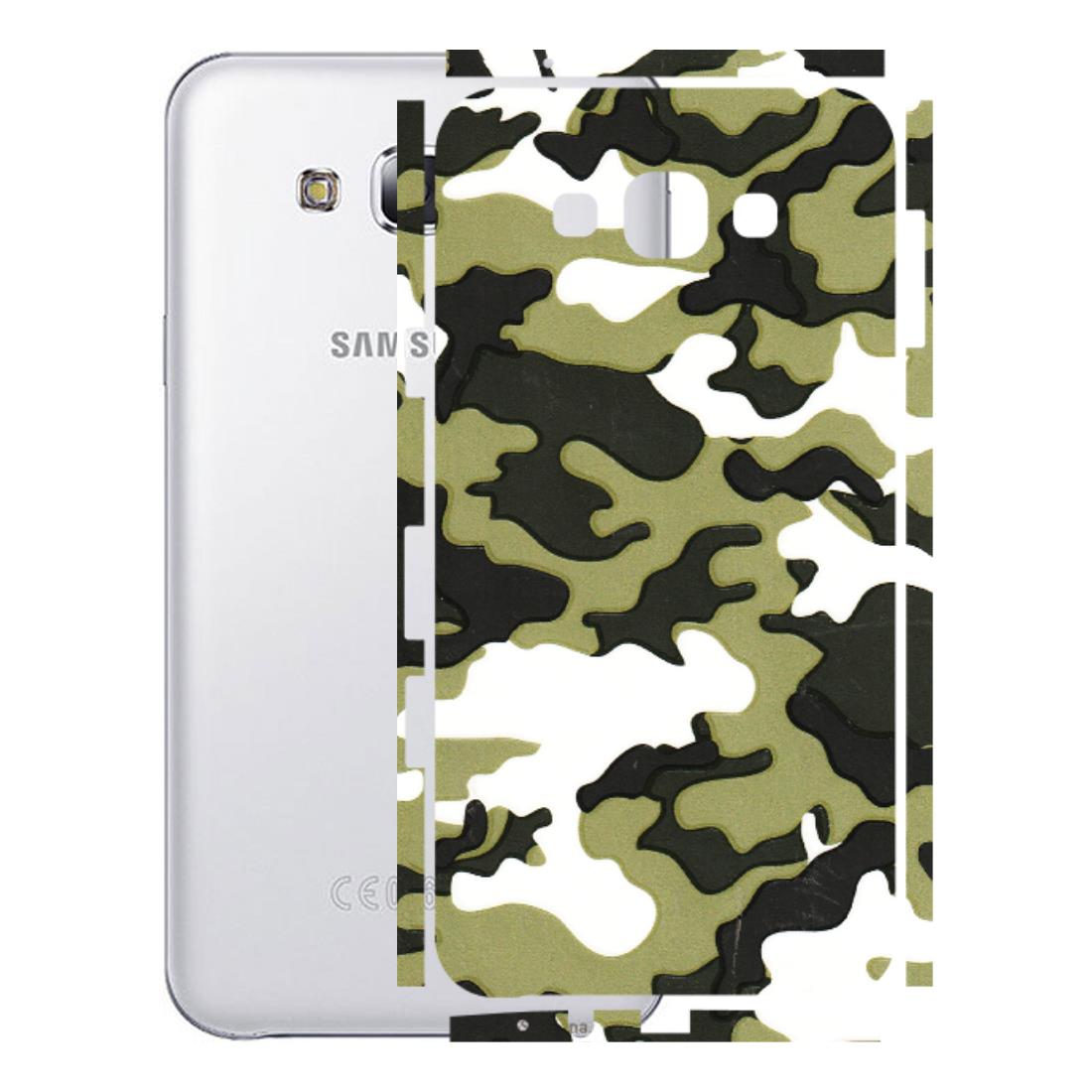 Samsung M/F/Note/Flip and C Phone Skins (All Models) - Camouflages White And Green - 3D Embossed Finish (L-243) Samsung Galaxy E7