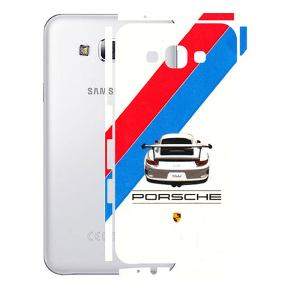 Samsung M/F/Note/Flip and C Phone Skins (All Models) - Porche Car Sober Logo - 3D Embossed Finish (L-248) Samsung Galaxy E7