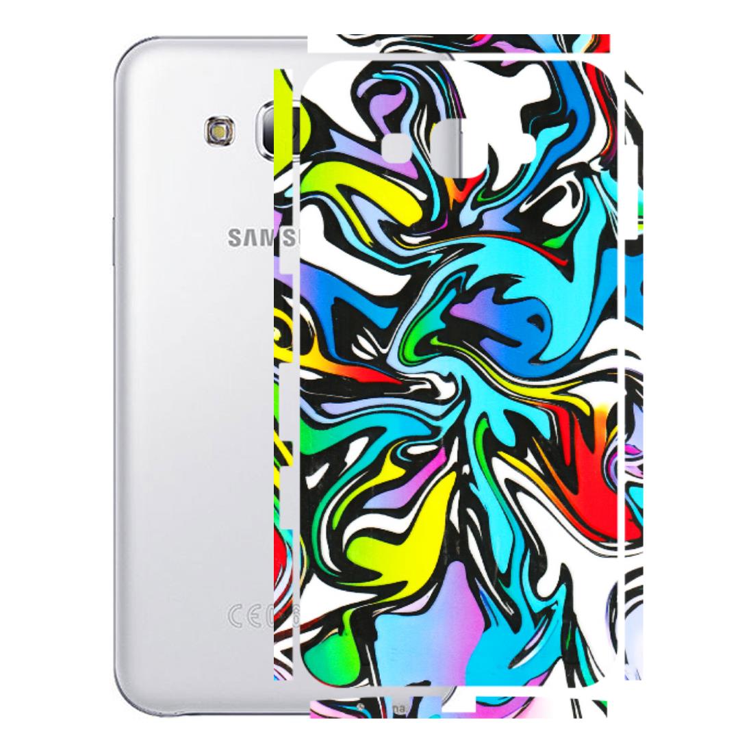 Samsung M/F/Note/Flip and C Phone Skins (All Models) - Abstract Colour Paints - 3D Embossed Finish (L-271) Samsung Galaxy E7
