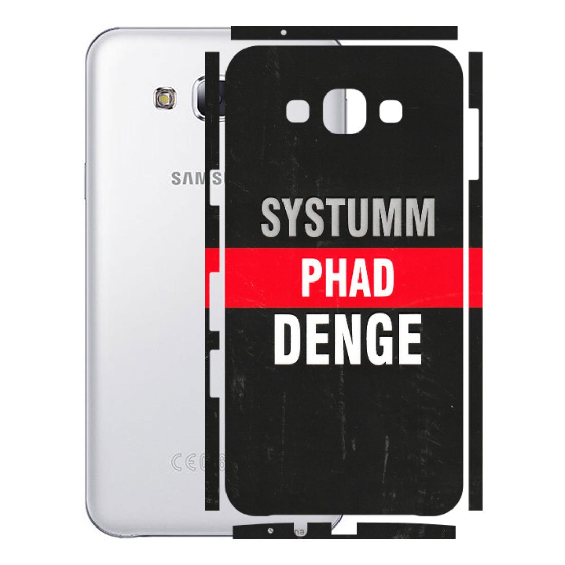 Samsung M/F/Note/Flip and C Phone Skins (All Models) - Systumm Phad Denge - 3D Embossed Finish (L-278) Samsung Galaxy E7